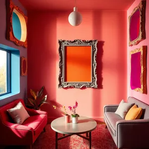 maximalist living room mockup example 3
